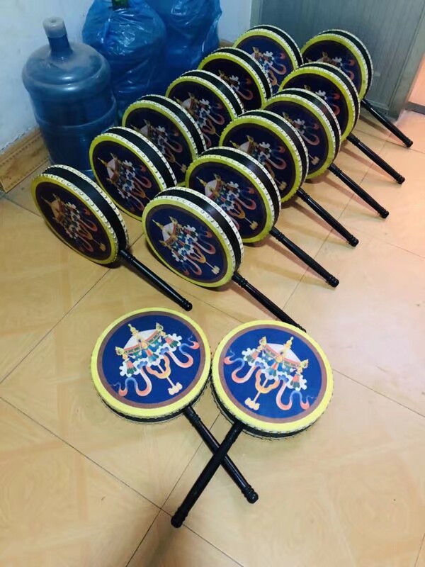 Tibetan Zheba drum Joy Fishing Drum Props Drum Taiping drum fan Drum Dance Performance Drum Drunken Daughter Drum