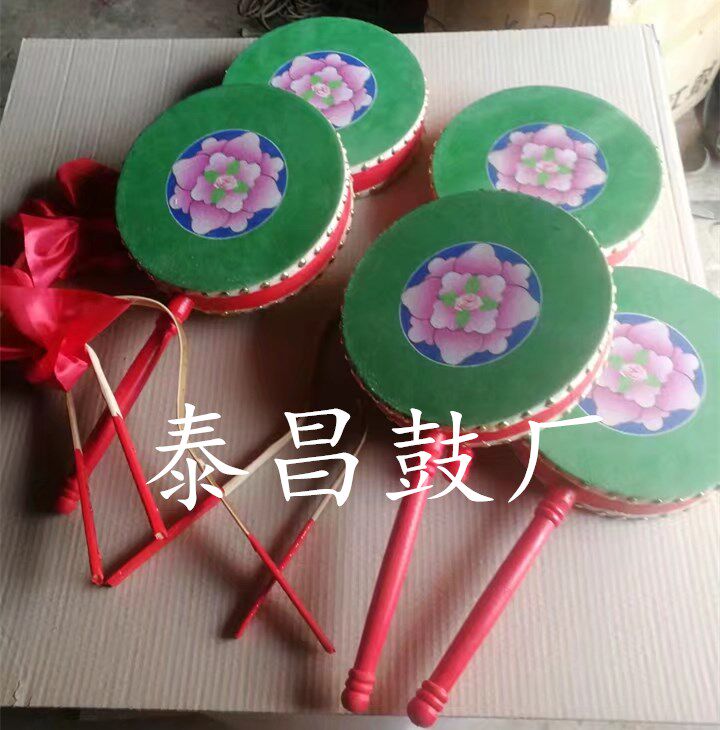 Hot Badrum Stage Performance Hot Bout Drum Tibetan Hot Badrum Bull Leather Hot Baldrum Painted Hot Baldrum Handle Hot Badrum