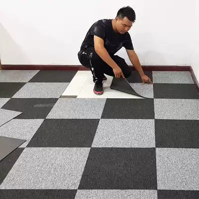 Office carpet pvc stitching cubes commercial office gray shop bedroom large size covered lovely spread
