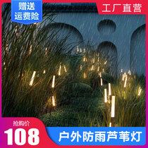 led luminous reed lamp water vapor bubble outdoor rainproof floor lamp villa park lighting landscape lantern lawn lamp