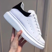 McQueen small white shoes female 2019 new Yuan Shanshan same sports shoes leather Korean version of muffin board shoes thick soles casual