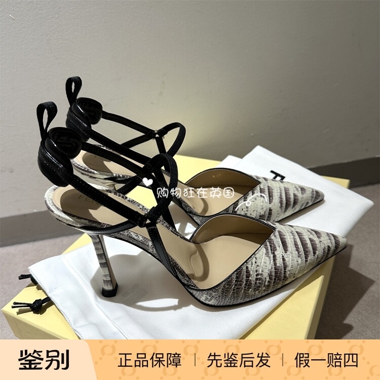Fendi European Purchasing Agent 26 New Models of Women's Colibri Lite Slingback High-Heeled Sandals 8J9229 Fendi European Purchasing Agent 26 New Models of Women's Colibri Lite Slingback High-Heeled Sandals 8J9229
