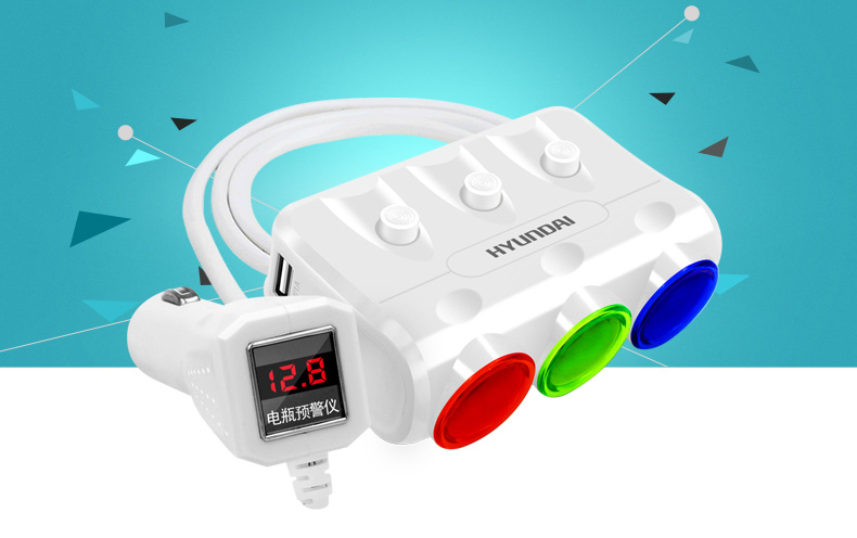 Xe ô tô USB điện thoại di động sạc thuốc lá nhẹ hơn lắp ráp ổ cắm xe máy sửa đổi xe sạc 12-24V phổ - Phụ kiện điện thoại trong ô tô cây kẹp điện thoại