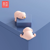 Розовые 4 шт., розовые уши