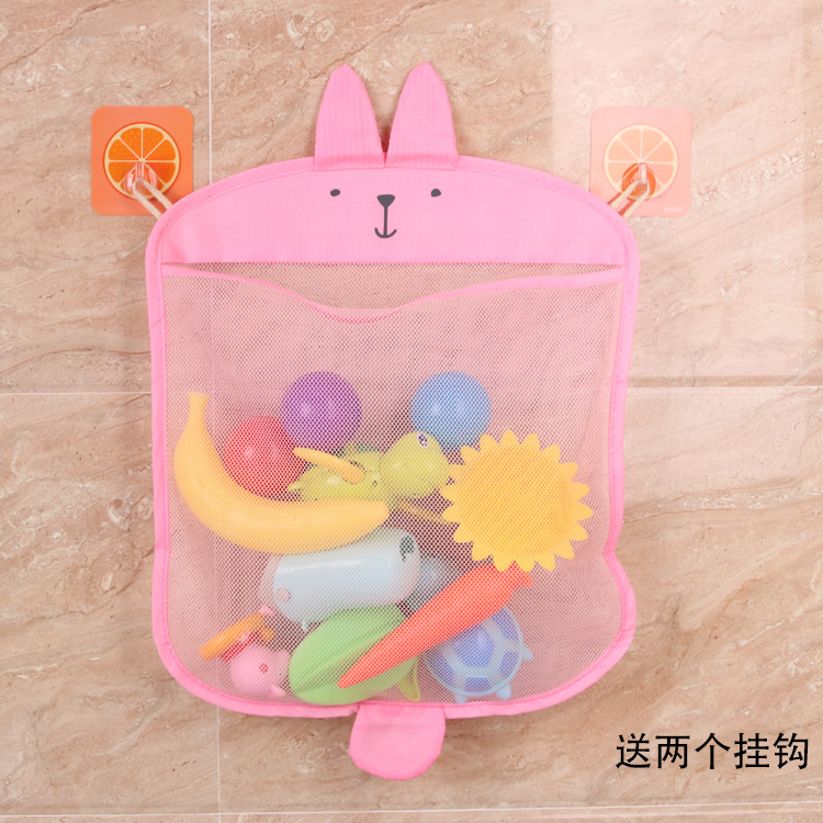 Cartoon animal bathroom net pocket Bath play water toy storage bag Ocean ball net bag finishing bag send hook