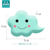 3 Установленные дверь шкафа против подушки против коллизионных подушек.