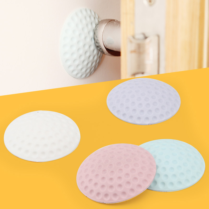 Door handle Anti-collision cushion Silicone Thickened Headboard Cushion Wall Tile Anticollision block cushion 4 clothes