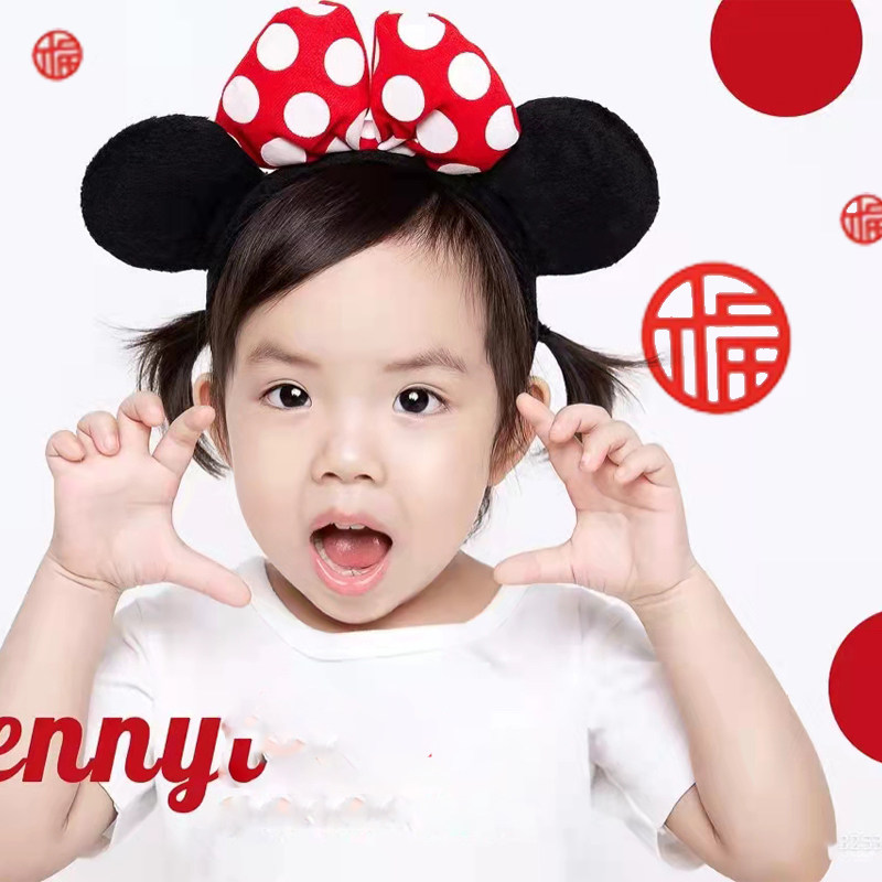 New beauty Photo children's photo cartoon headgear China red country tide style blessing balloon art photography props