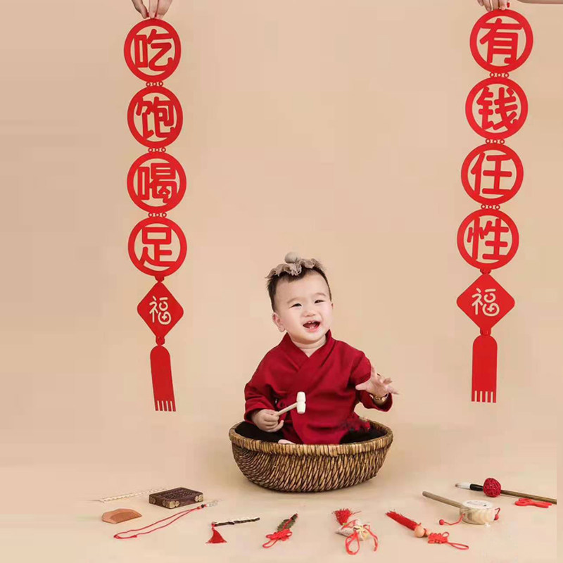 New Child Photography Pavilion Photography Photography for a week-year-old Grabbed Props Suit Baby Catch the Swing Piece Pendant Furnishing