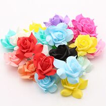 Simulation PE Rose Flower Head Multilayer Simulation Foam Rose Flower Blossom diameter 7cm fake flower ball material