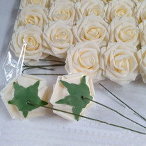 Manufacturer Direct Marketing Foam Emulation Pe Flower 7cm Serrated Flower Head Cartoon Bouquet Bridal Hand Holding Flower Accessories Material