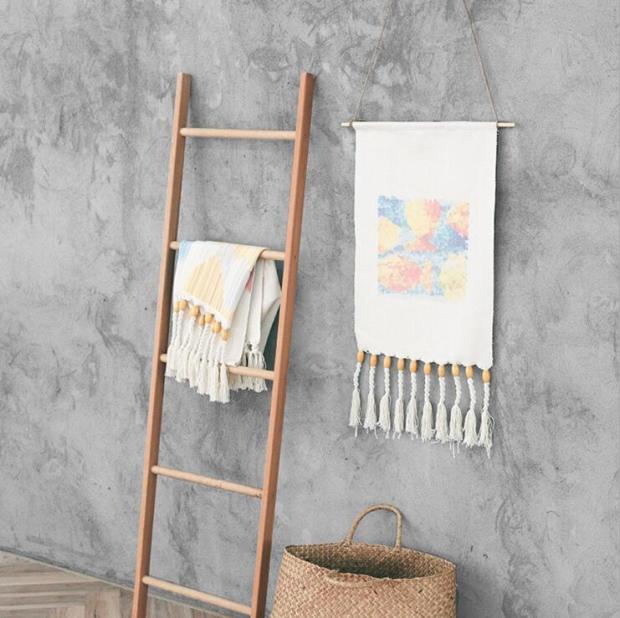 Phong cách Bắc Âu dệt tay tấm thảm boho tắc phân phối hộp sơn mềm mẫu trang trí phòng in tấm thảm thảm treo tường decor