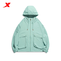 Special step womens single trench coat 2022 spring new casual sportswear hooded top coat coat coat 978128140094