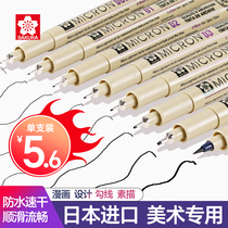 Japanese Cherry Blossom Needle Tube Pen Hook Pen Waterproof Comic Design Hand Drawing Pen Drawing Sketching Art Special Pen Soft Head