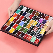 Japan imports 24 color professional high - color color cherry blossom solid watercolor pigment national painting