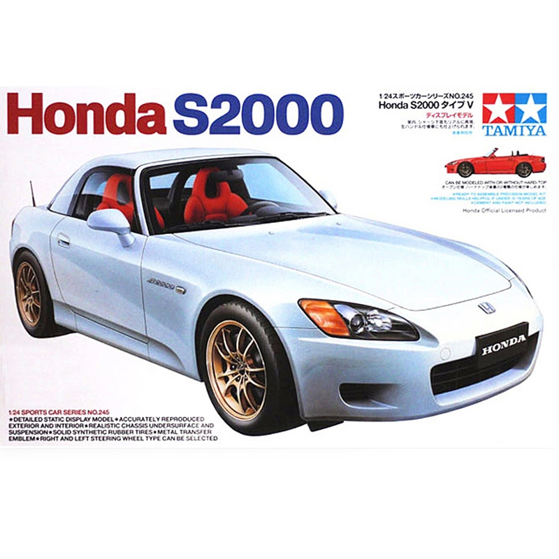 √ Yingli Tamiya Assembly Model 1/24 Honda S2000 Sports Car 50Th Anniversary Commemorative Edition 24245