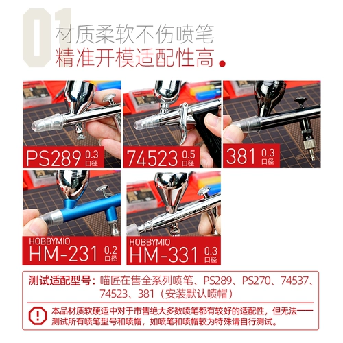 √ Инструменты Meowmith Model, распылившийся распылитель, используйте защитную крышку, чтобы помочь наборе очистки (5 установок)