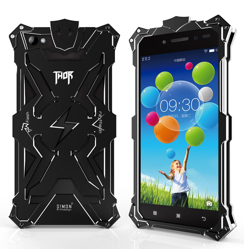 SIMON THOR Aviation Aluminum Alloy Shockproof Armor Metal Case Cover for Lenovo S90 Sisley