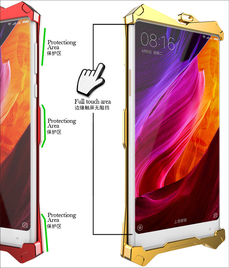 SIMON THOR Ⅱ Aviation Aluminum Alloy Shockproof Armor Metal Case Cover for Xiaomi Mi MIX