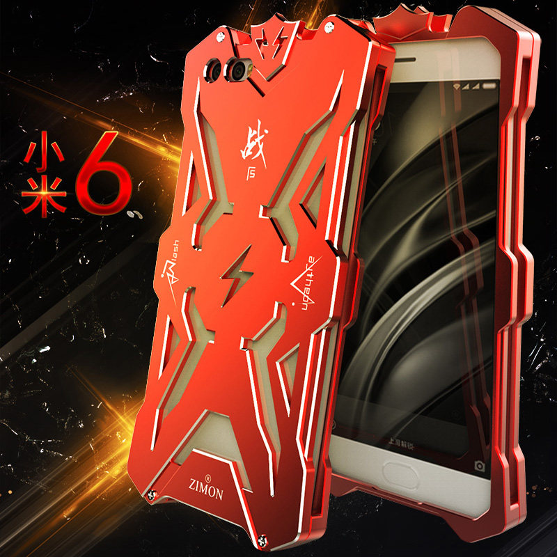 SIMON THOR Aviation Aluminum Alloy Shockproof Armor Metal Case Cover for Xiaomi Mi 6