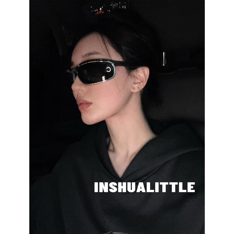 Inshu4.8/So Cool and Stylish, Great for Photos! 26S Silver Frame Rhinestone Sunglasses Ski Goggles for Men and Women