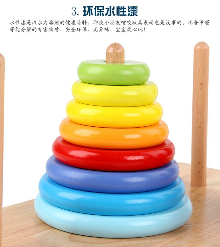 Tháp Hà Nội Hà Nội Tháp Tahano 8 lớp 10 câu đố tiểu học dành cho người lớn trí thông minh đồ chơi Đường Huarong búp bê công chúa