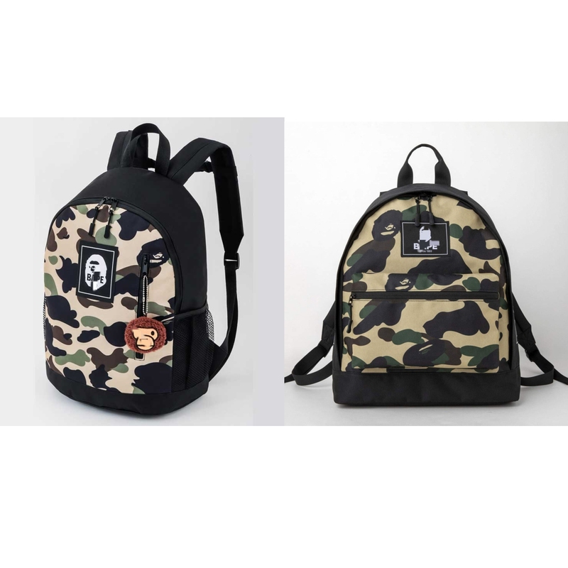 New Bape Ape-Themed Youth Trendy Camouflage Waterproof Backpack for Casual Travel and Commuting