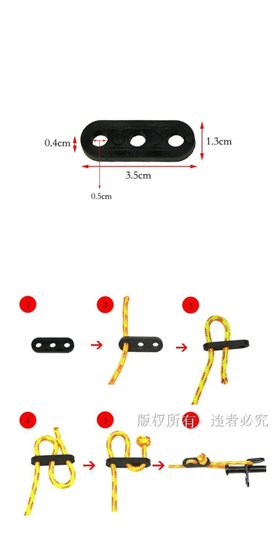Dày lều gió dây khóa nhựa dây khóa dây điều chỉnh khóa khóa tán tán dây dừng mảnh phụ kiện cắm trại ngoài trời lều chữ a