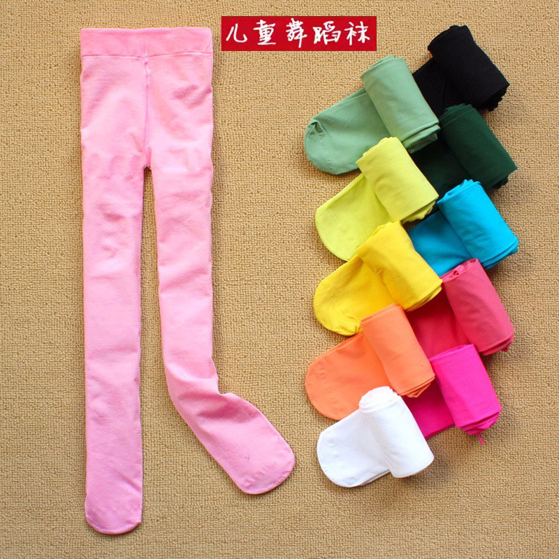 Children's Velvet Tights Summer Thin Girls' White Professional Dance Tights Big Kids' One-Piece Pants Spring and Autumn Leggings