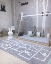 ins jump House cotton round carpet kindergarten childrens crawling mat computer chair childrens room soft floor mat
