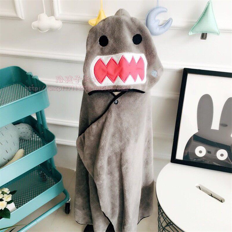 ins baby parenting dinosaur monster with cap children adult beach shawl cape bathrobe absorbent and soft bath towels