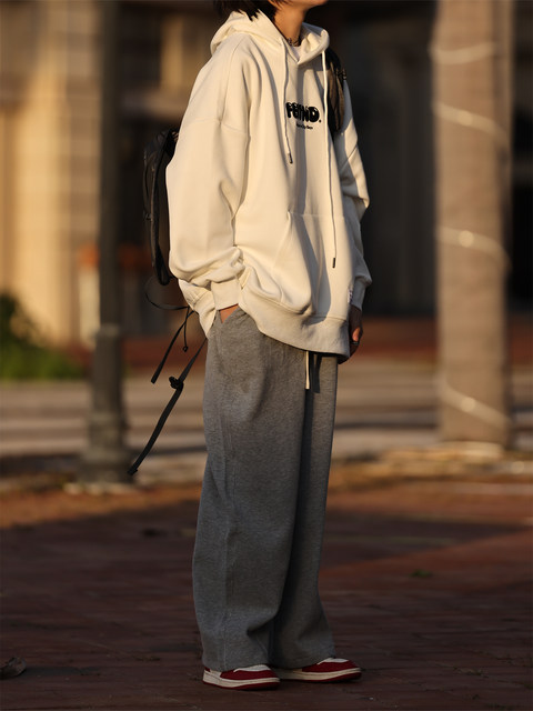 ບໍ່ມີໃຜຮູ້ຈັກລະດູໃບໄມ້ປົ່ງແລະລະດູໃບໄມ້ປົ່ງຂອງອາເມລິກາ velvet embroidered hooded sweatshirt ວ່າງ retro ທັງຫມົດທີ່ກົງກັບຜູ້ຊາຍແລະແມ່ຍິງ tops ຍີ່ຫໍ້ trendy