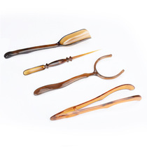 Four pieces of tea with tea nip tea needle tea spoon tea spoon teaspoon Gongfu tea with six gentlemens tea track accessories suit tea track Zero fit