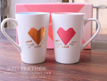 Gift box set Lanzhi simple literary household drinking cup Ceramic cup Mug Mug Coffee cup Handy cup