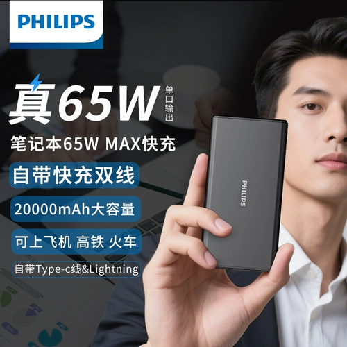 Philips, вместительный и большой ноутбук с зарядкой, самолет, портативный мобильный телефон, блок питания, 65W, высокая мощность, бизнес-версия