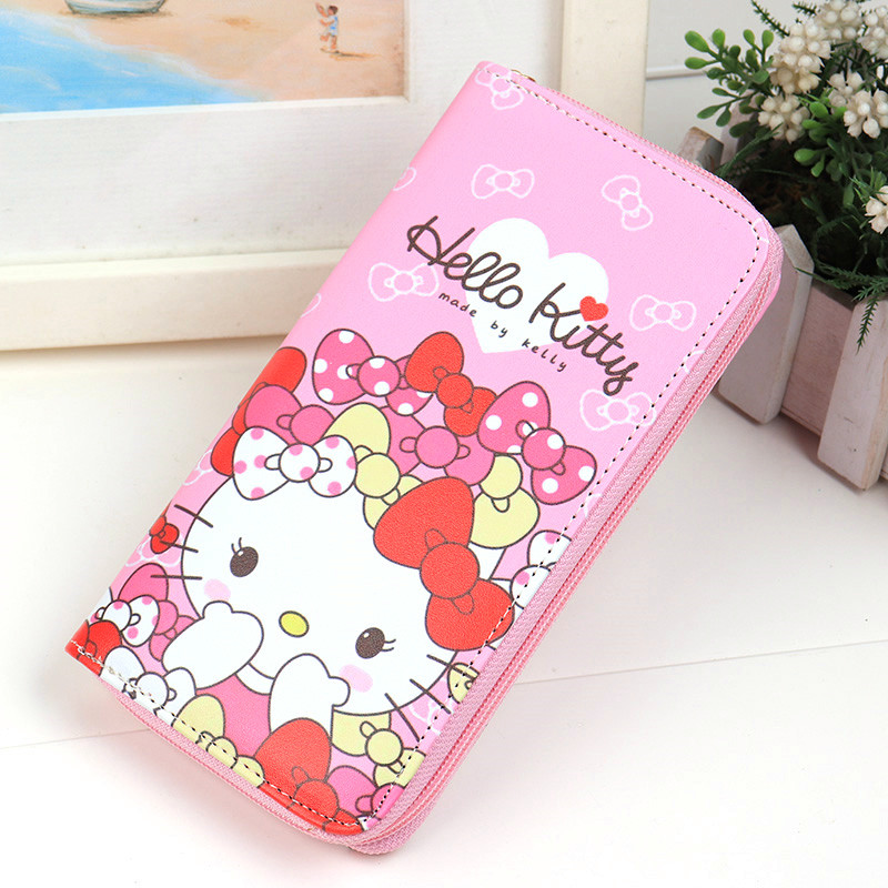 Cute little girl long wallet Primary school princess 30% off wallet girl girl lady cartoon Korean version coin purse