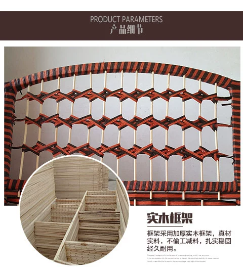 Rơm màn hình mây thủ công gỗ rắn màn hình gấp phân vùng hiên khách sạn hoàn toàn kèm theo màn hình văn phòng vườn - Màn hình / Cửa sổ 45 mẫu vách ngăn trang trí phòng khách tuyệt đẹp