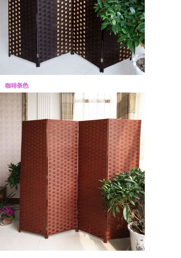 Hiện đại màn hình phòng ngủ rơm phòng khách hiên màn hình gấp khách sạn hai mặt gấp văn phòng thời trang châu Âu - Màn hình / Cửa sổ vách ngăn gỗ tự nhiên
