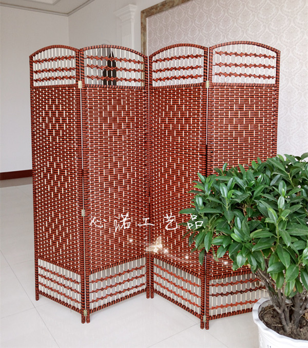 Mục vụ mây mây màn gỗ rắn phân vùng thời trang khách sạn hiên phòng khách phòng ngủ di chuyển màn hình gấp - Màn hình / Cửa sổ vach ngan cnc