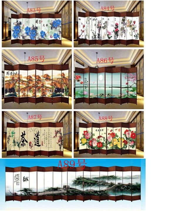 Màn hình vách ngăn thời trang gỗ rắn màn hình vải không thấm nước màn hình phòng khách phòng ngủ gấp màn hình hiên Trung Quốc hiện đại tối giản - Màn hình / Cửa sổ tấm bình phong bằng vải