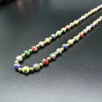 Кнопка Rouge -Exit return 0.6 Lao jingtai Blue Beads покрыта 24K Real Gold