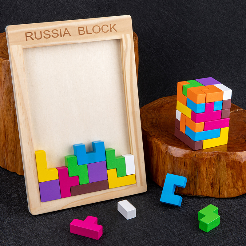Cube Russian Assembled Building Blocks Soma Cube 3D Puzzle Children Boys and Girls 3568 Years Old Educational Toy