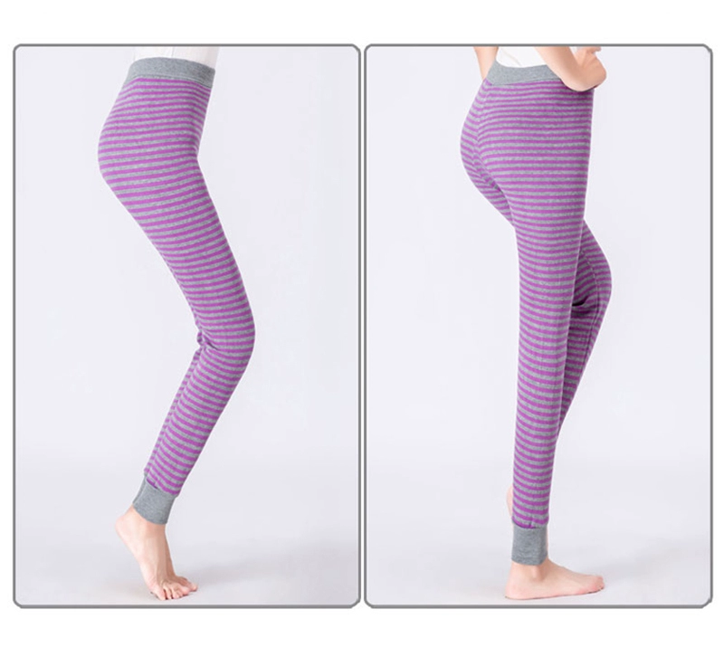 Quần trung niên và nhung ấm bên trong quần cotton hoa mẹ mùa thu đông cộng với phân bón để tăng quần cotton cạp cao quần dài quần tất lót lông