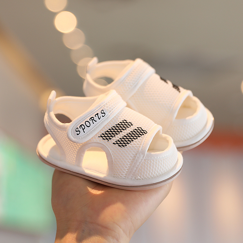 Baby Shoes for Boys and Girls, Spring and Summer, 0-1 Years Old, Non-Slip Shoes, Baby Sandals, Breathable, 6-12 Months, Soft-Soled Walking Shoes