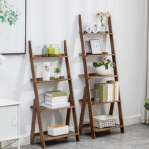 Stepped Bookshelf Shelving Living-room Minimalist Shaped Leaning Against Wall Cabinet Bedroom Narrow Flower Shelf Floor Modern Multilayer Containing