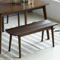 Sanskrit solid wood bench for changing shoes stool Japanese style modern minimalist home dining chair desk restaurant clothing shop online red chair