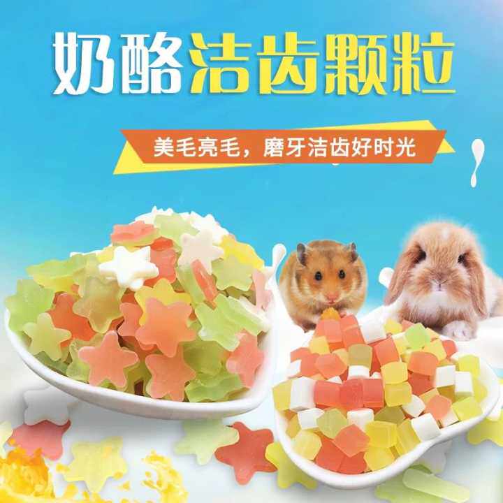 Pet cheese Tooth Cheese Small Stars 20 gr Rabbit Dragon Cat Dutch Pig Hamster Grilled Teeth Clean Teeth Snack