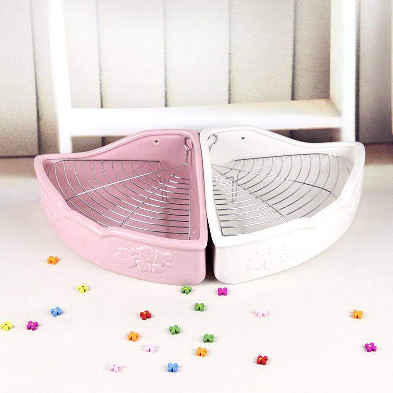 Pet rabbit ceramic toilet potty anti-biting chinchilla guinea pig guinea pig toilet