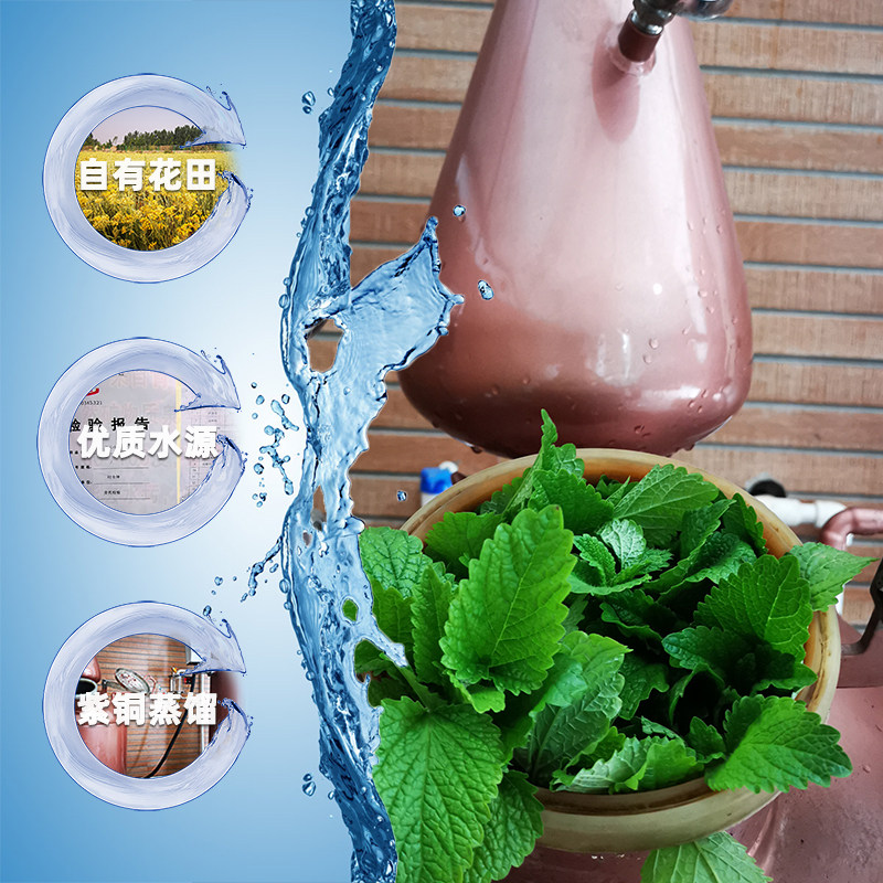 Ecological Lemon Balm Pure Dew Flower Valet Distillation 500ml Copper Saturated Distillation Full