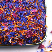 Pétales mélangés naturels de rose de bleuet fleurs séchées pour la décoration de pâtisserie de gâteaux au café pétales de Mars